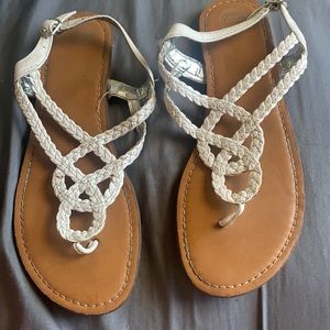Cute white sandals